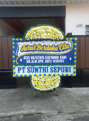 Papan Bunga Duka di Curup Selatan